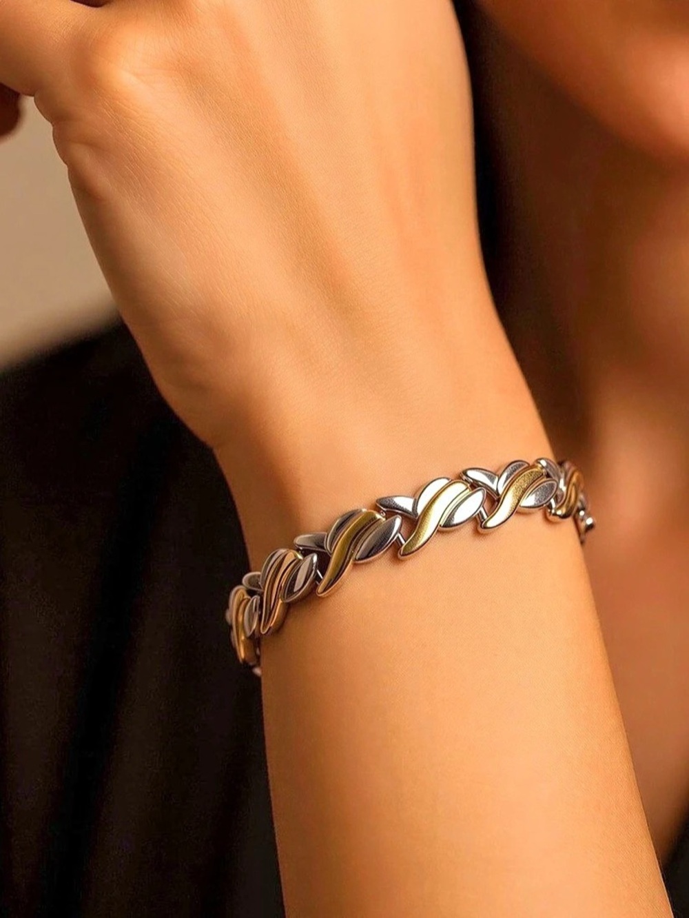 Two-Tone Link Bracelet